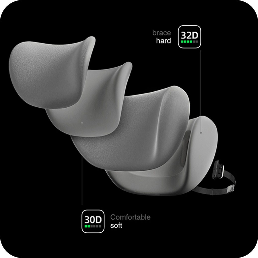 cicido bantal leher double surface ergonomis cooling memory foam anti bakteri 7a