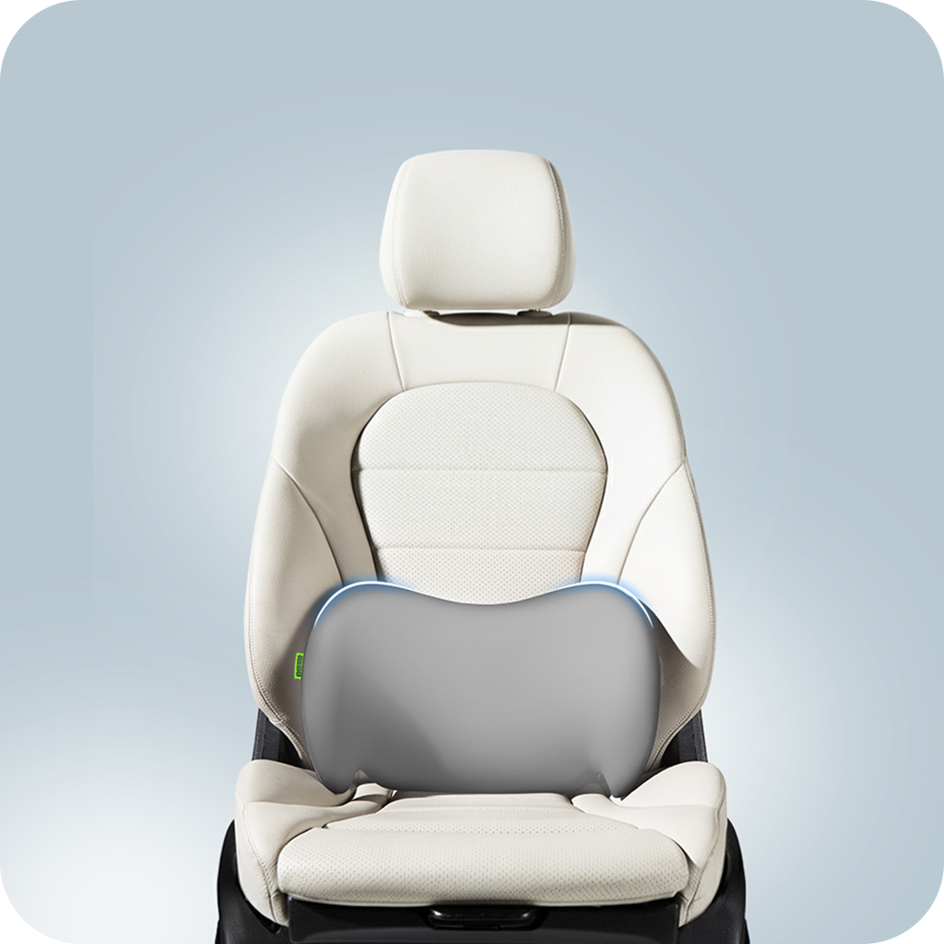 (draft) cicido bantal sandaran mobil pinggang atau punggung super ergonomis angel wing cooling memory foam anti bakteri