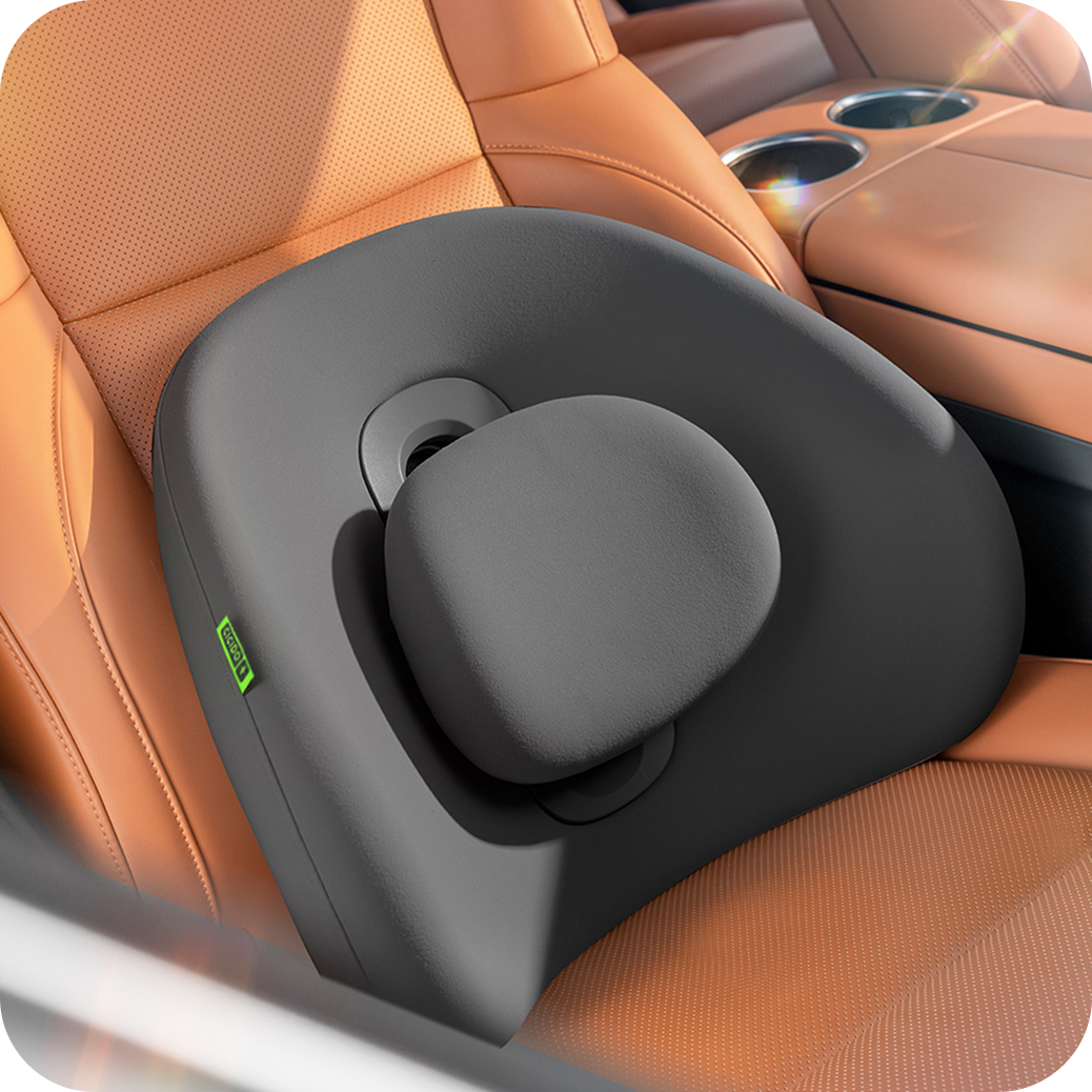 (draft) cicido bantal mobil penyangga pinggang bawah ergonomis cooling memory foam anti bakteri higienis clone