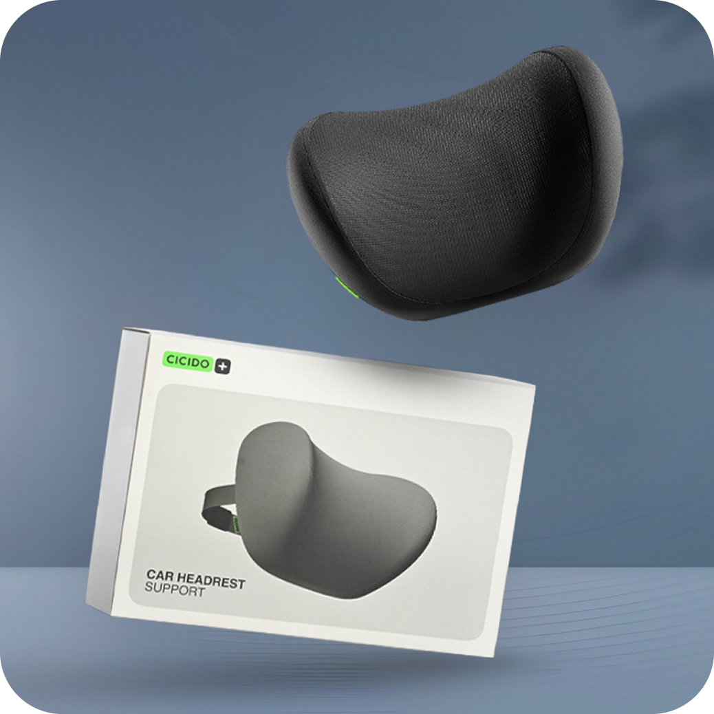 (draft) cicido bantal mobil zero gravity sandaran kepala leher pengemudi car headrest support cooling memory foam