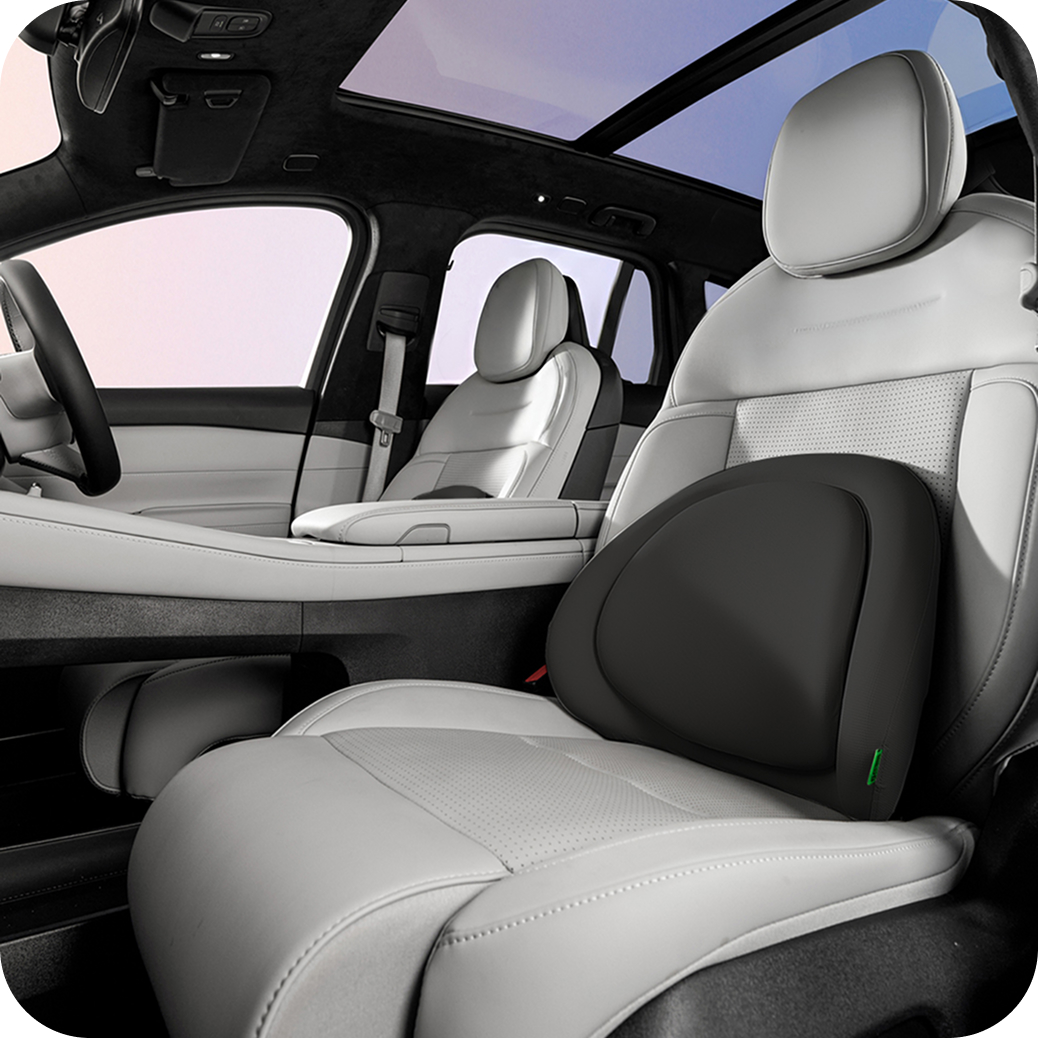 (draft) cicido bantal mobil penyangga pinggang ergonomis double layer cooling memory foam anti bakteri 7a