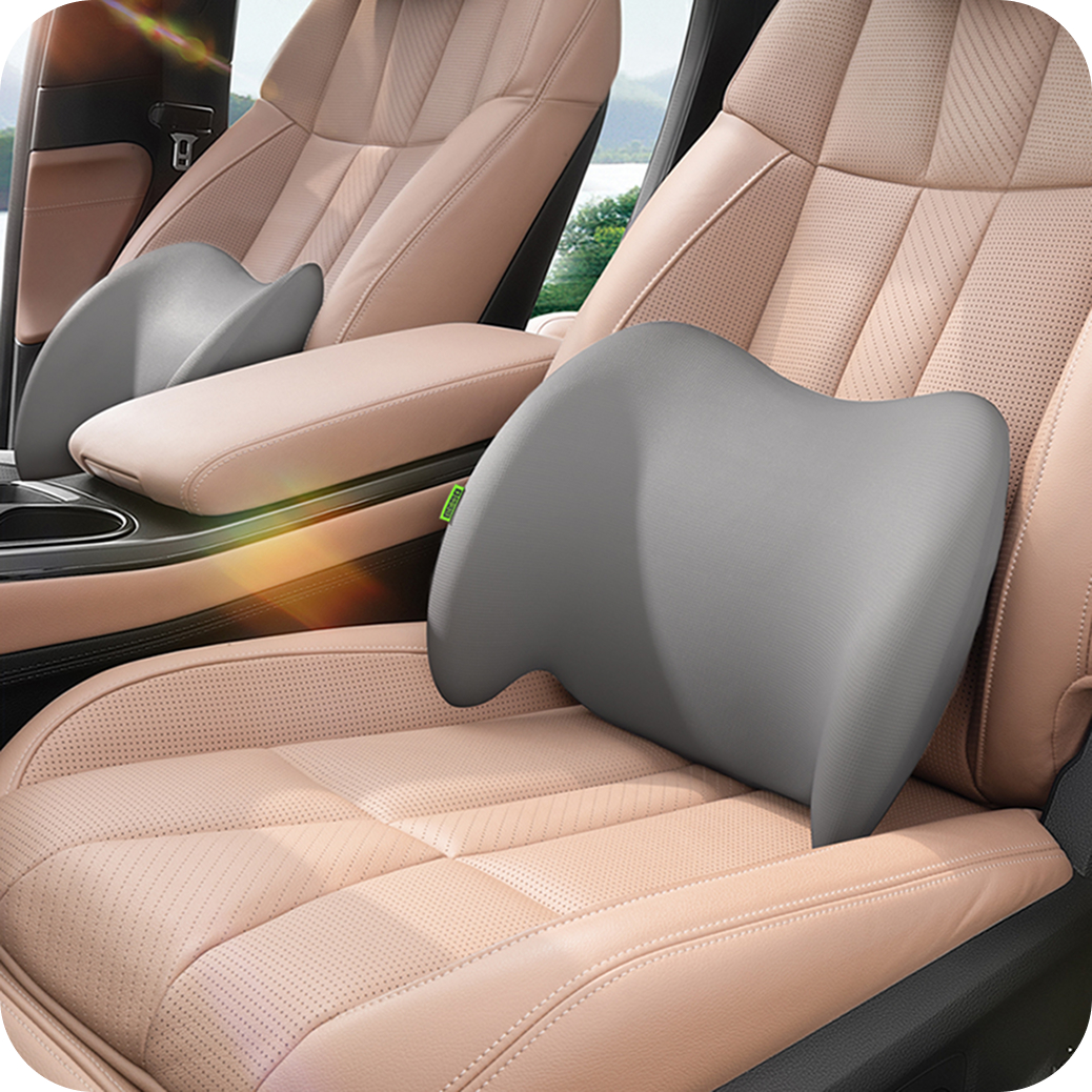 (draft) cicido bantal sandaran mobil pinggang atau punggung super ergonomis angel wing cooling memory foam anti bakteri