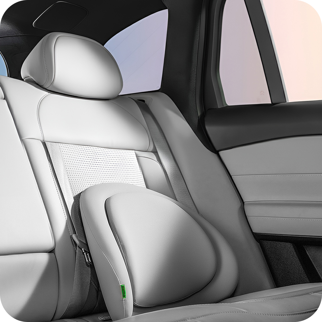 (draft) cicido bantal mobil penyangga pinggang ergonomis double layer cooling memory foam anti bakteri 7a